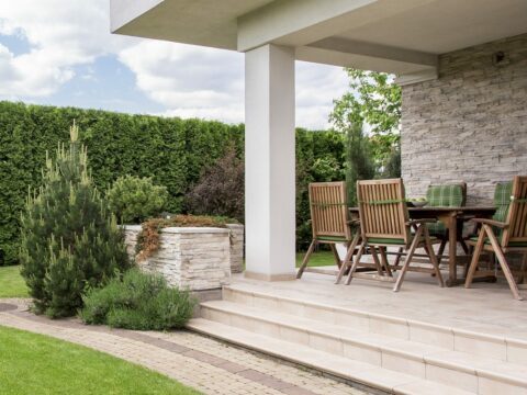 meubles jardin minimaliste