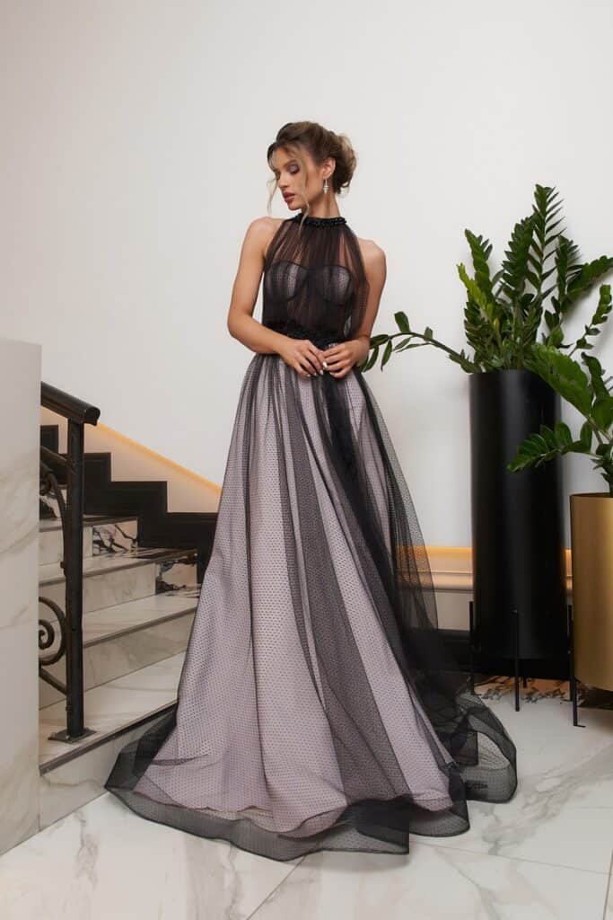 belle robe de soirée a-line