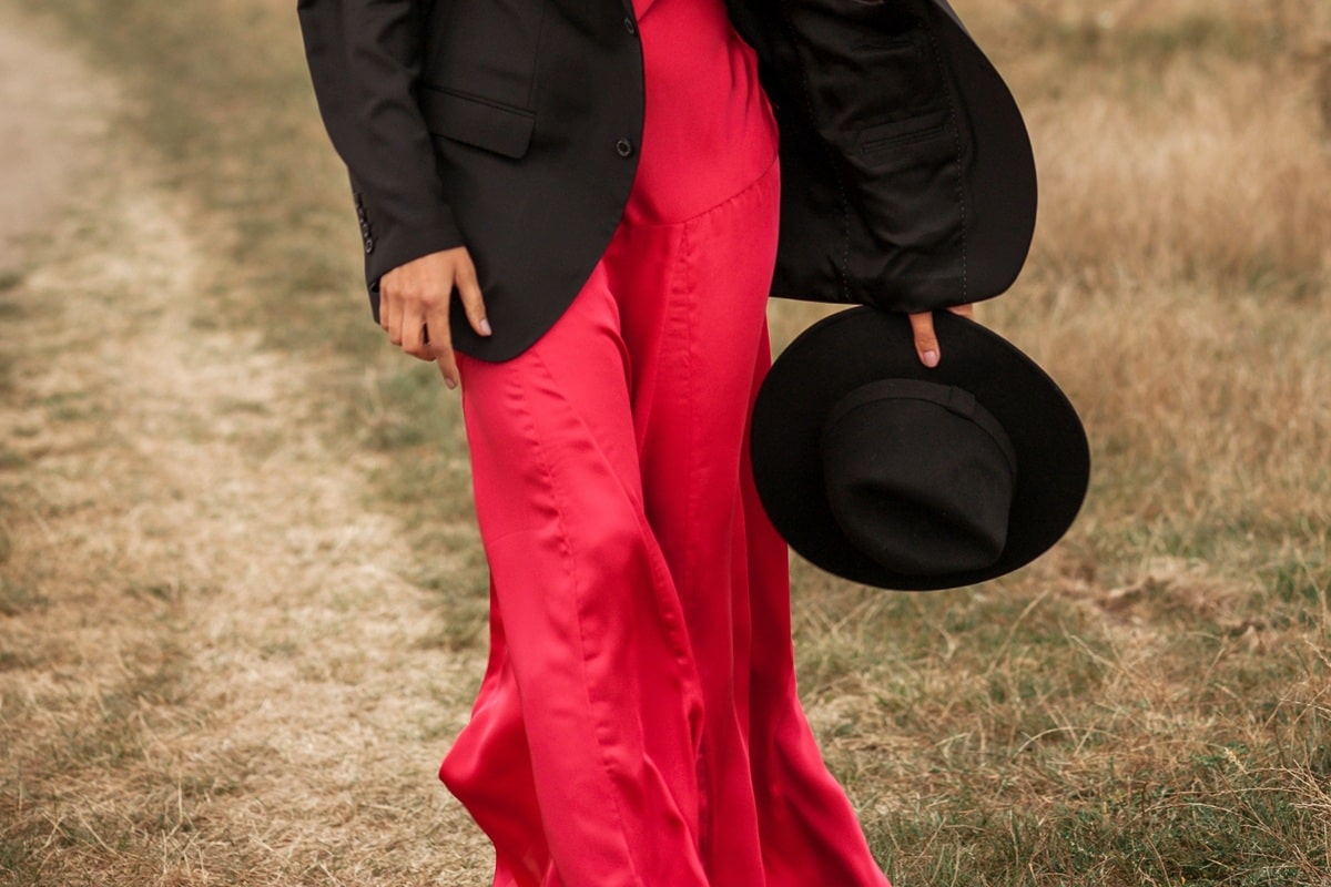 veste sur robe longue