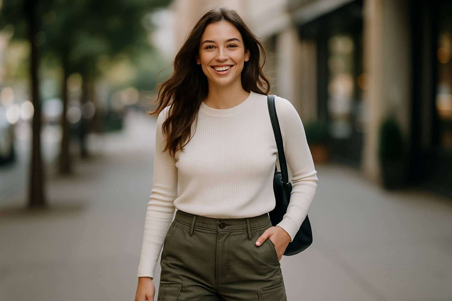 Que porter avec un pantalon cargo femme ?