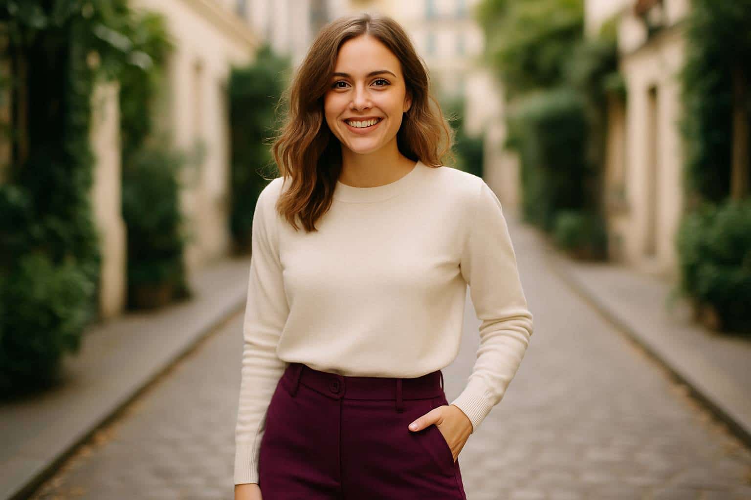 Que porter avec un pantalon prune ?