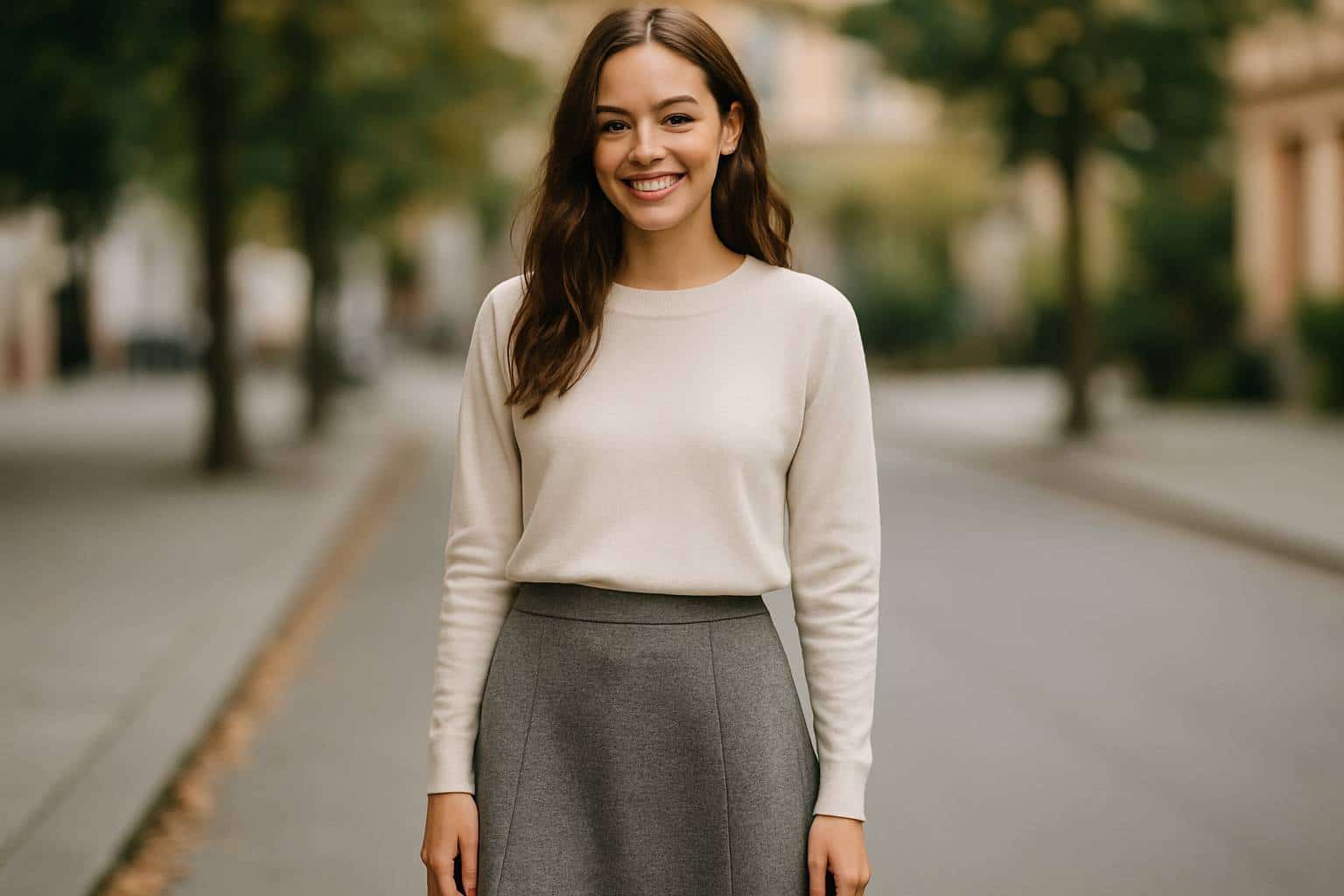 Que porter avec une jupe grise ?