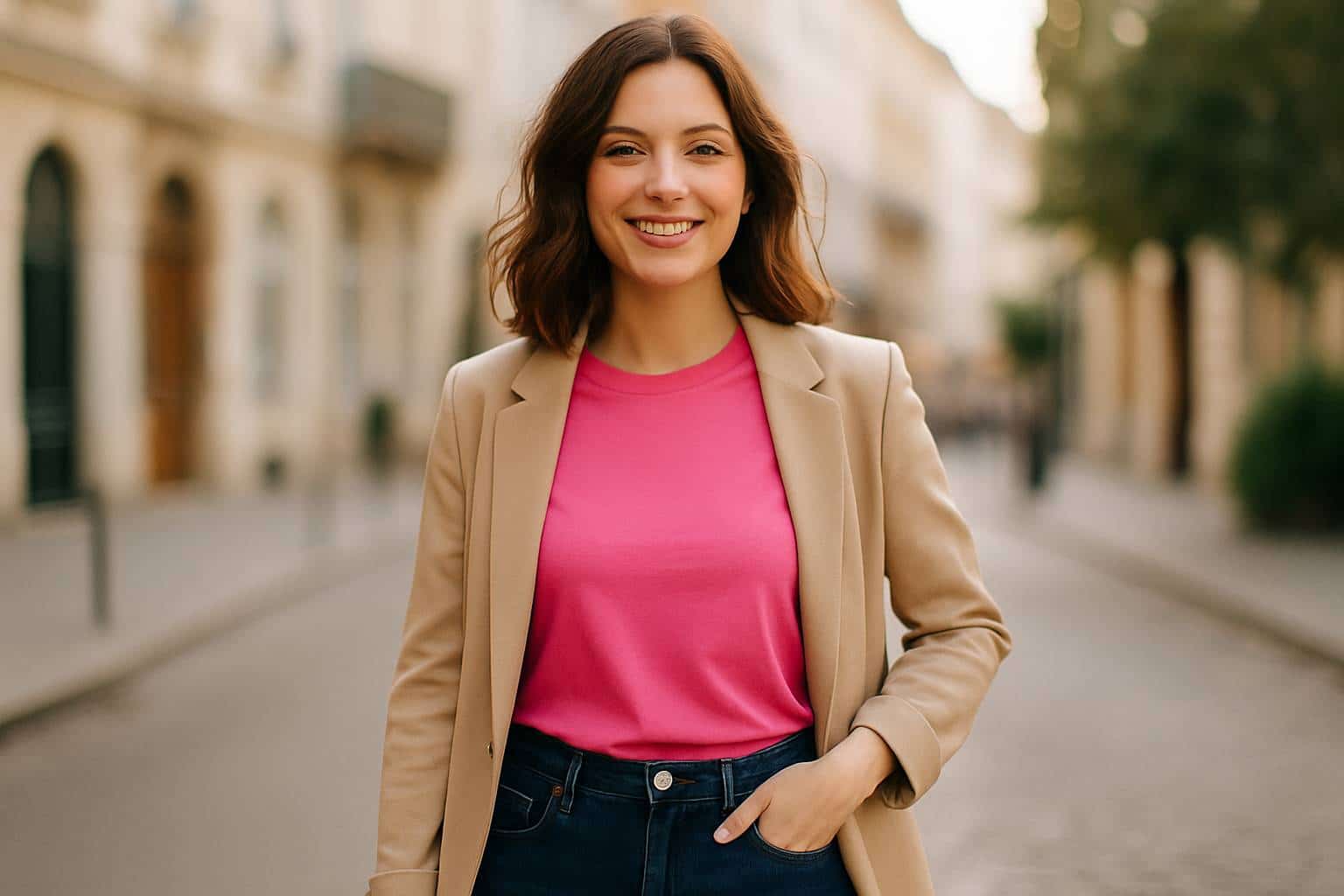 Mode : que porter avec un t-shirt rose ?