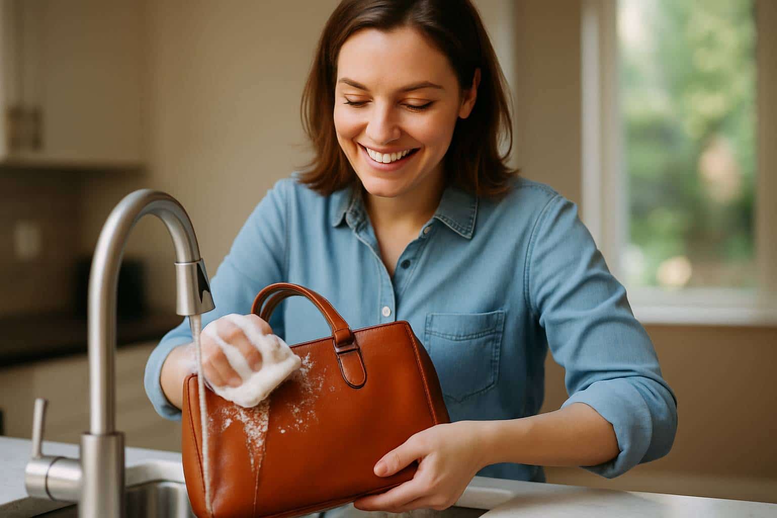 Peut-on laver un sac à main en cuir ?