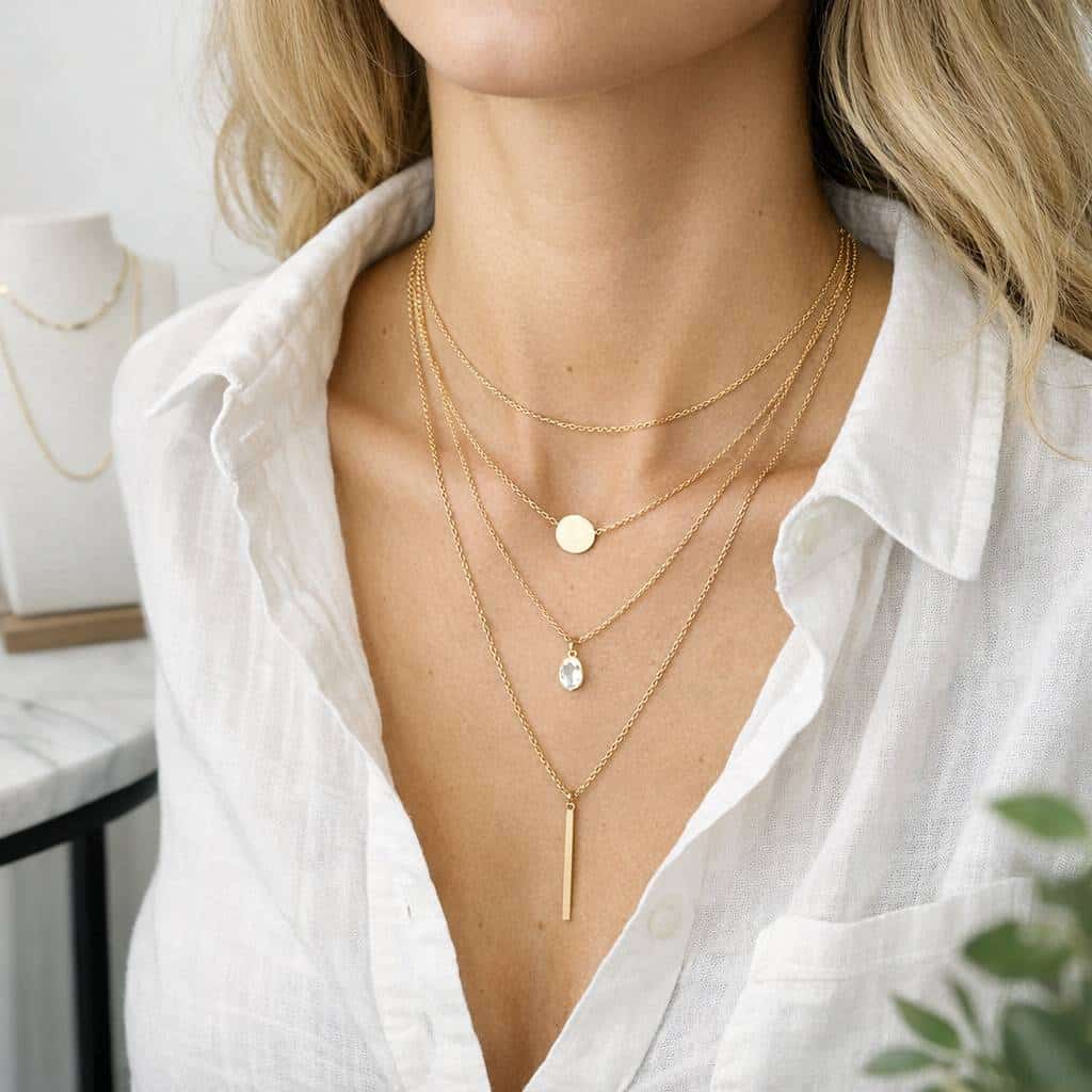 Colliers superposés : comment réussir l’effet tendance ? - Choisir les bonnes longueurs