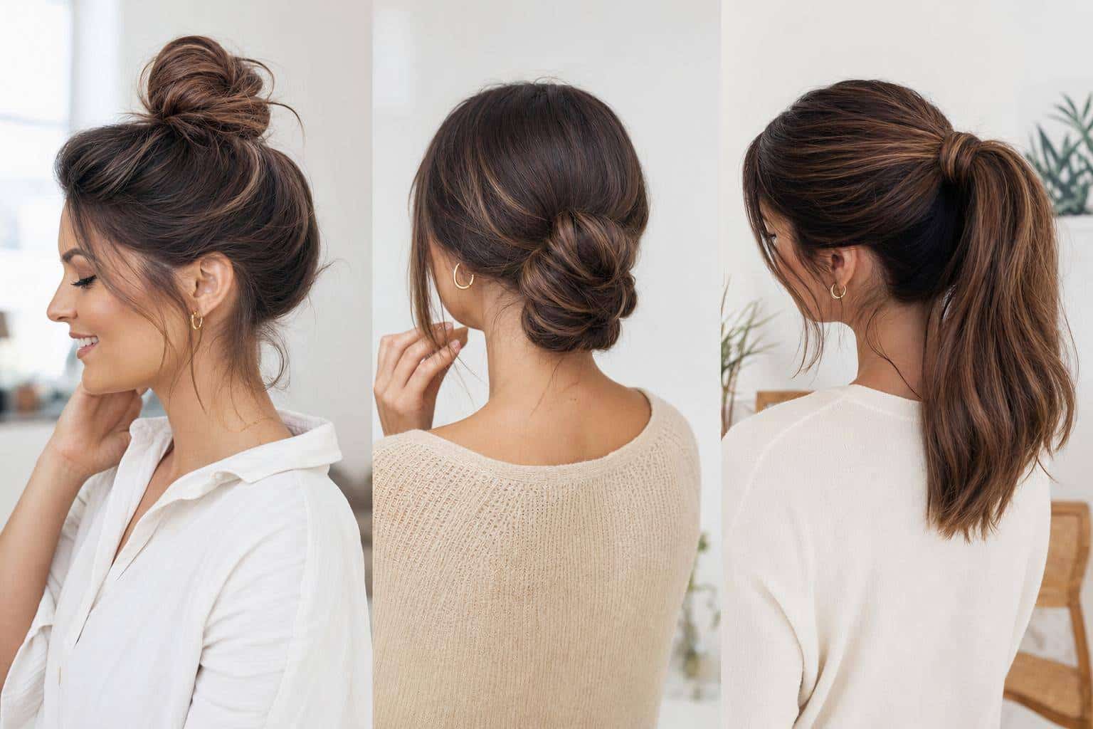Les coiffures faciles qui donnent immédiatement du style