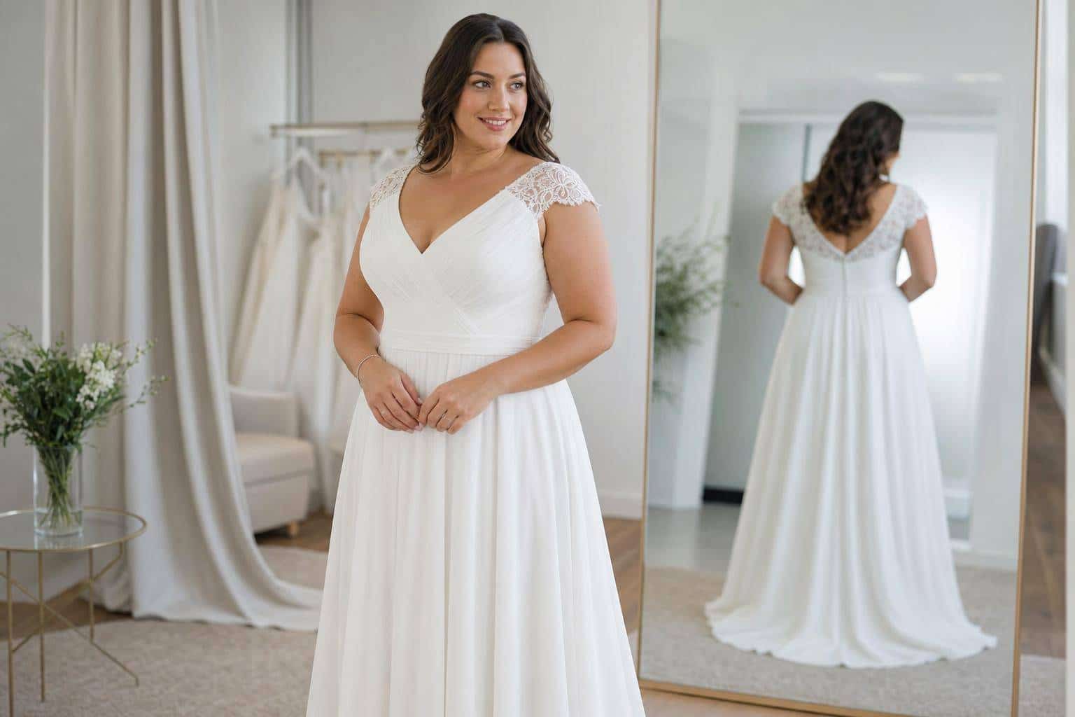 Quelle robe de mariée quand on a du ventre ?