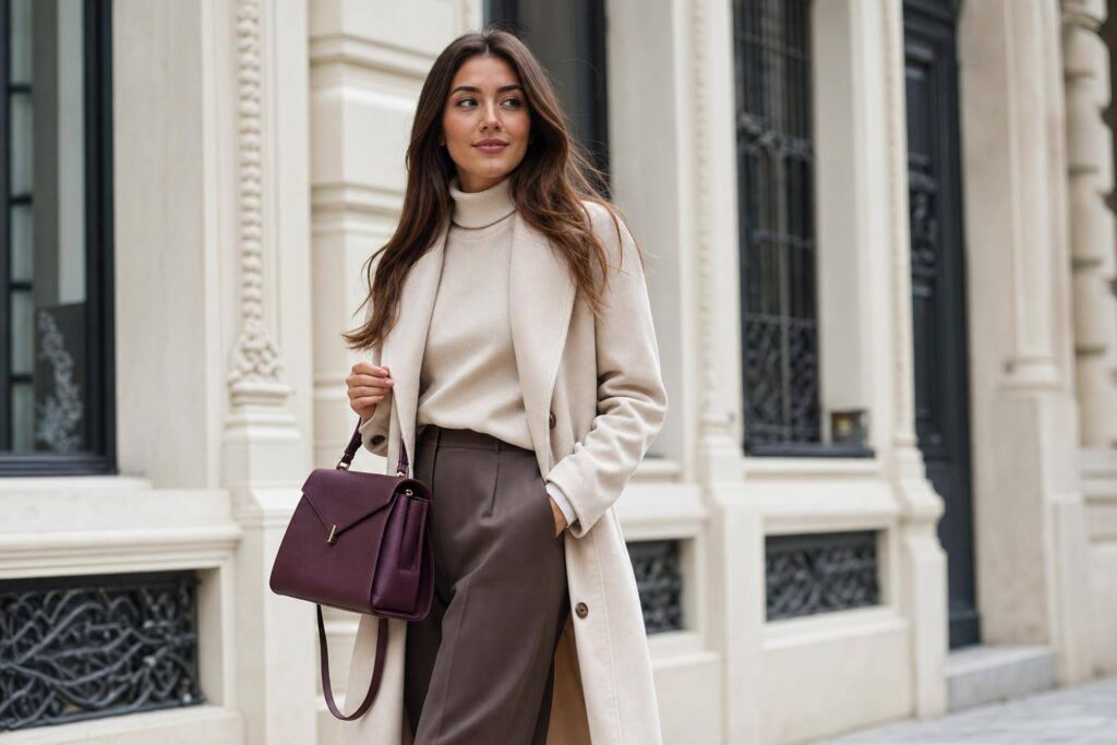 Avec quoi porter un sac à main prune ?