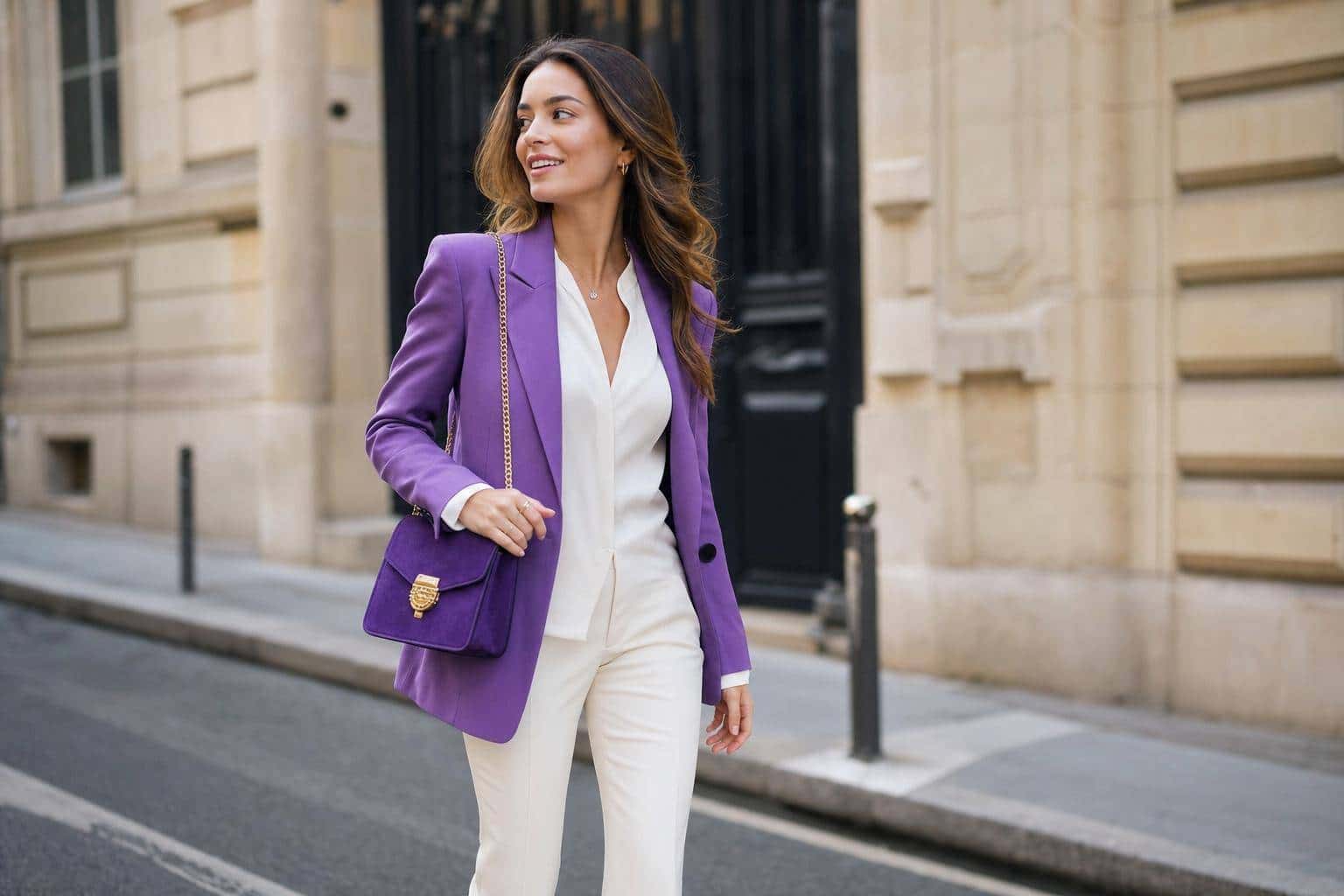 Avec quoi porter un sac à main violet ?