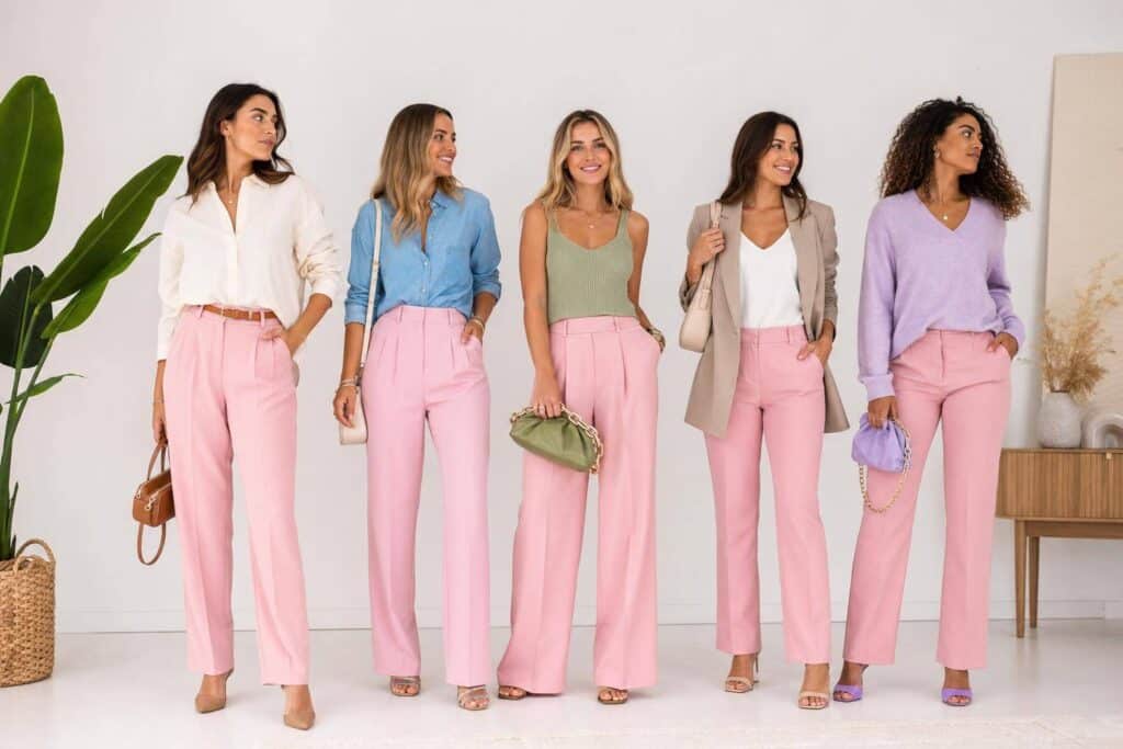 Quelle couleur associer avec un pantalon rose ?