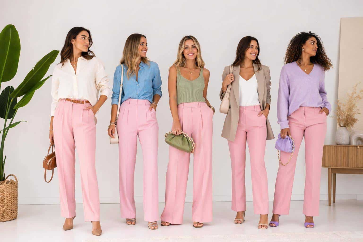 Quelle couleur associer avec un pantalon rose ?