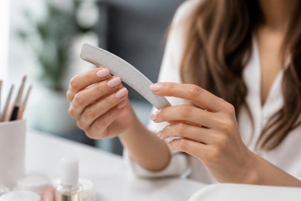 mains de femme avec de beaux ongles