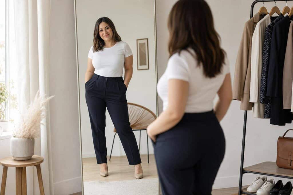 Quel pantalon quand on a du ventre et qu'on est petite ?